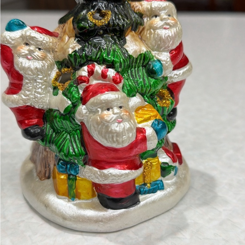 Christmas tea light holder 5” tall